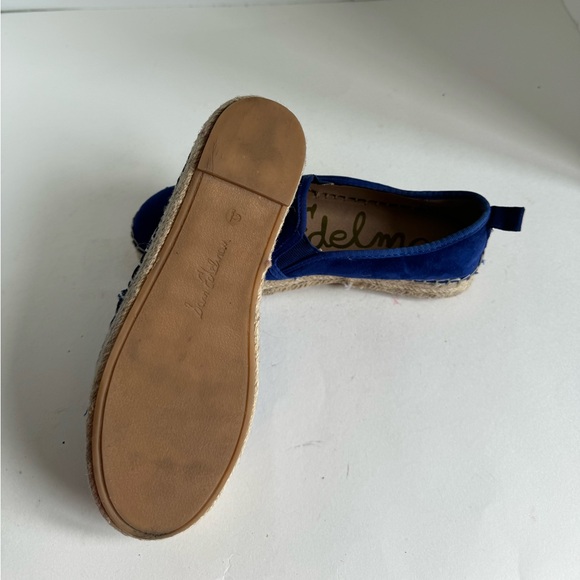 Sam Edelman Blue Carrin Suede Leather platform espadrilles. Size 6.5 - Picture 8 of 11